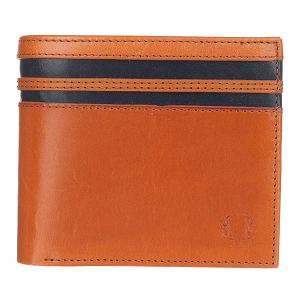 фото Кошелек Fred Perry Cut &amp; Sew Tipped Billfold Wallet Brown/Black