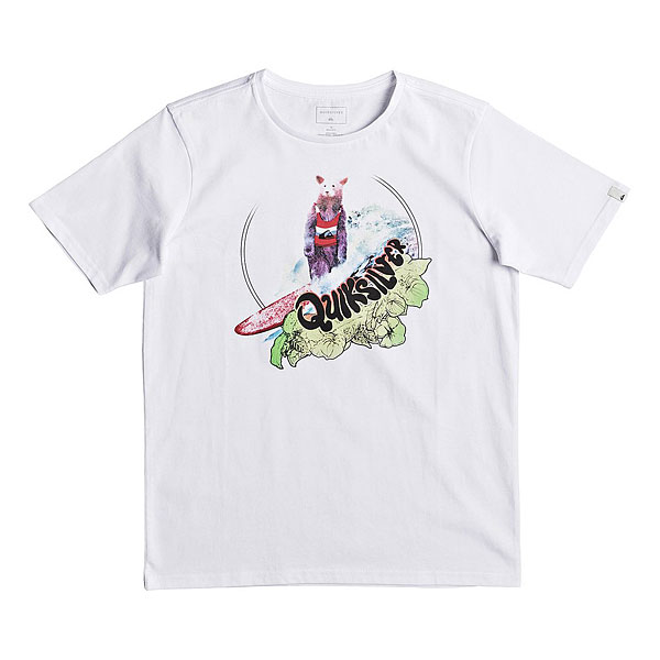 фото Футболка детская Quiksilver Sslogbearyouth White