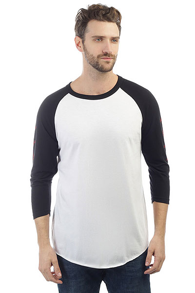 фото Лонгслив Independent Shred Raglan 3/4 White/Black