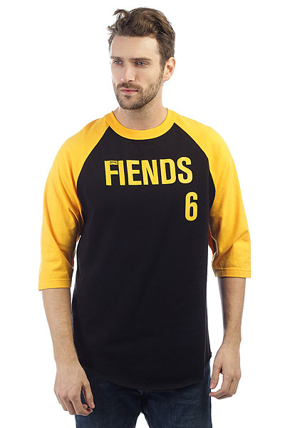 фото Лонгслив Creature 3/4 Creature Bad News Raglan Black/Gold