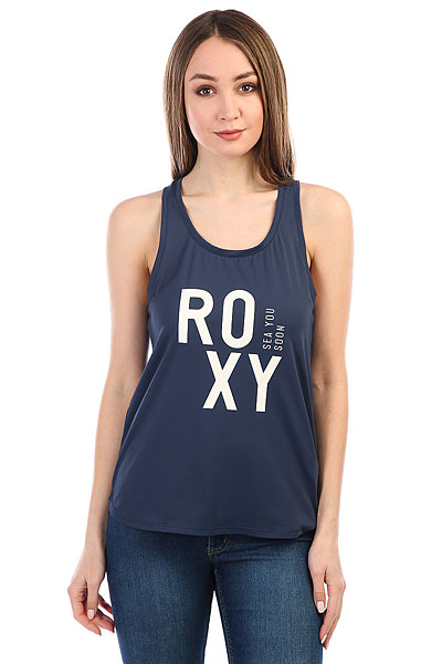 фото Майка женская Roxy Pari Walk Tank Dress Blues