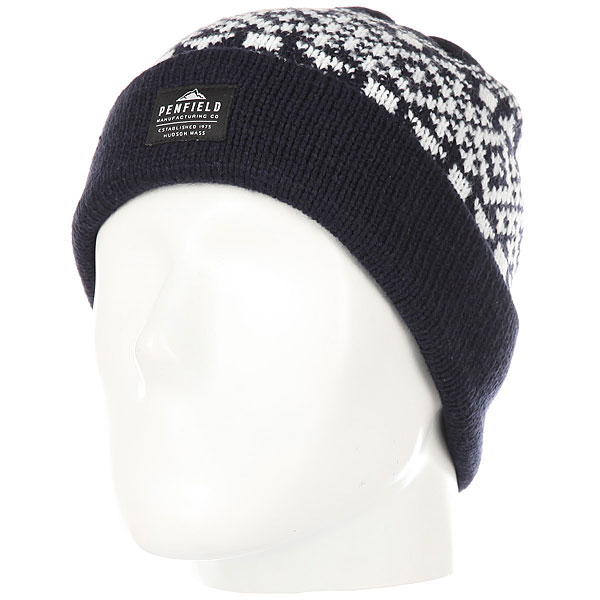 фото Шапка Penfield Sanford Logo Bobble Beanie Blue