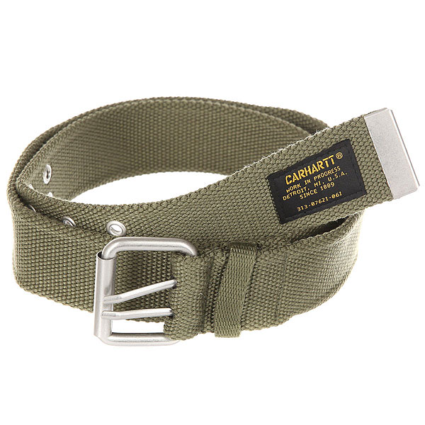 фото Ремень Carhartt WIP Camp Belt Rover Green