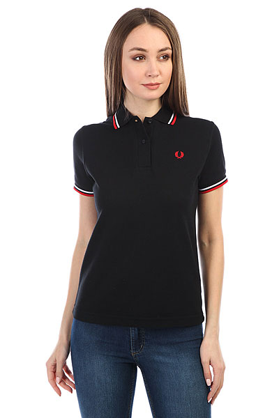 фото Поло Fred Perry Twin Tipped Black