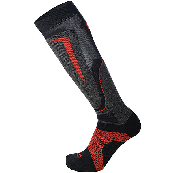

Носки высокие Mico Basic Ski Sock In Wool Black/Grey/Red