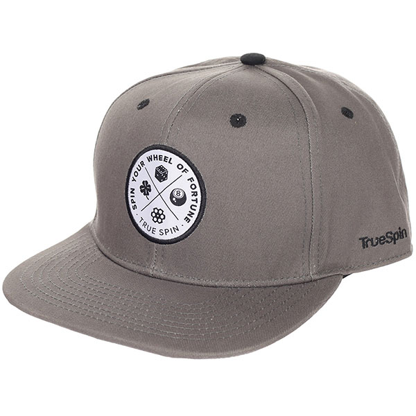 

Бейсболка с прямым козырьком TrueSpin Lucky Grey