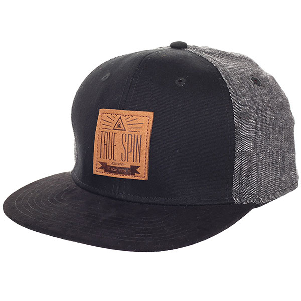 

Бейсболка с прямым козырьком TrueSpin New Velvet Black