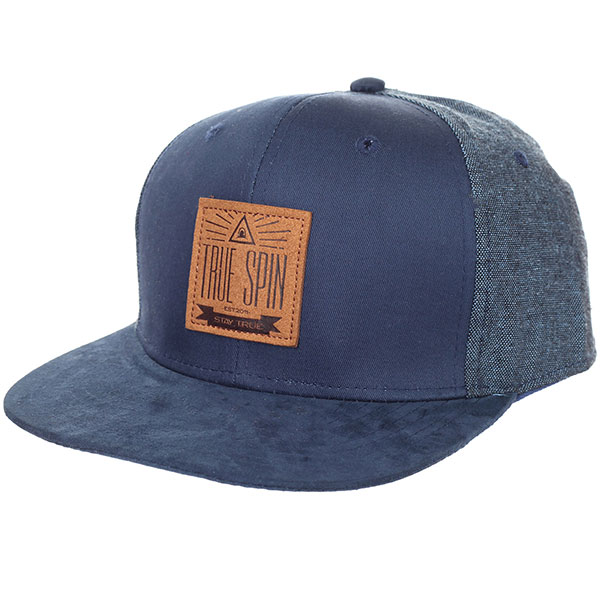 

Бейсболка с прямым козырьком TrueSpin New Velvet Blue