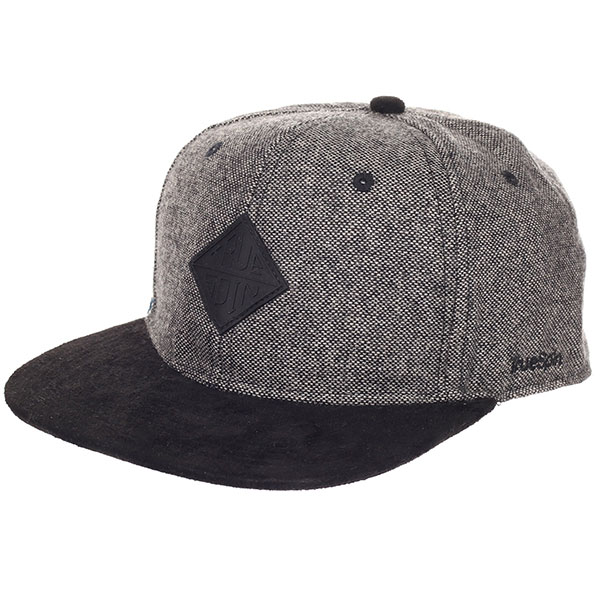 

Бейсболка с прямым козырьком TrueSpin Rubber Taper Grey/Black