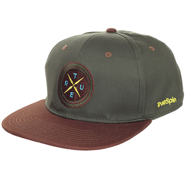 

Бейсболка с прямым козырьком TrueSpin Twister Green/Brown