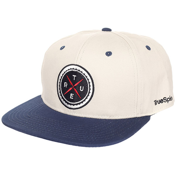 

Бейсболка с прямым козырьком TrueSpin Twister White/Blue