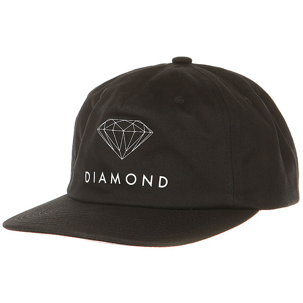 

Бейсболка классическая Diamond Futura Sign Unconstructed Black