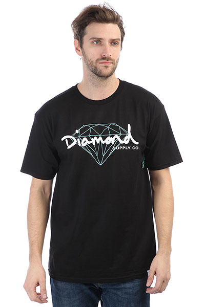 

Футболка Diamond Brilliant Script Black