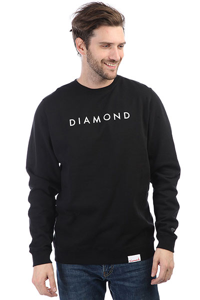 

Толстовка классическая Diamond Futura Crewneck Black