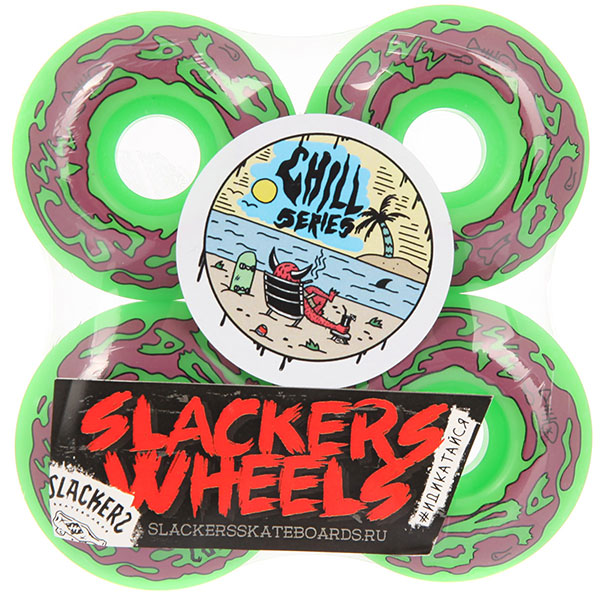 

Колеса для скейтборда Slackers Chill Series "Vomit" 90A 53 mm