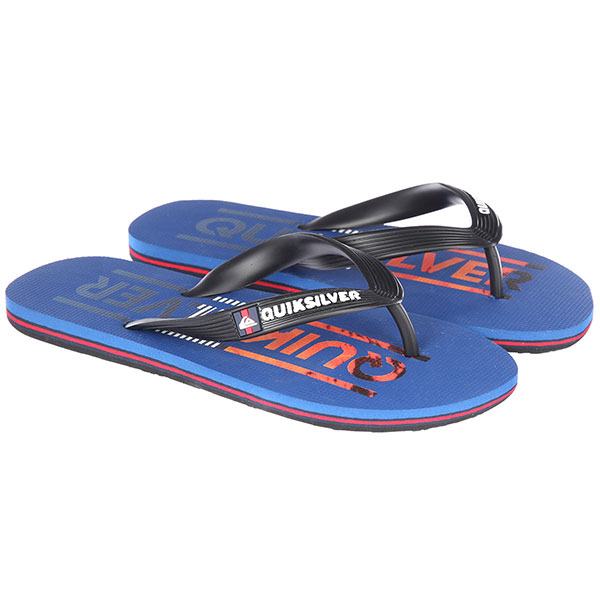 

Вьетнамки детские Quiksilver Molokaiwordmyt Black/Blue