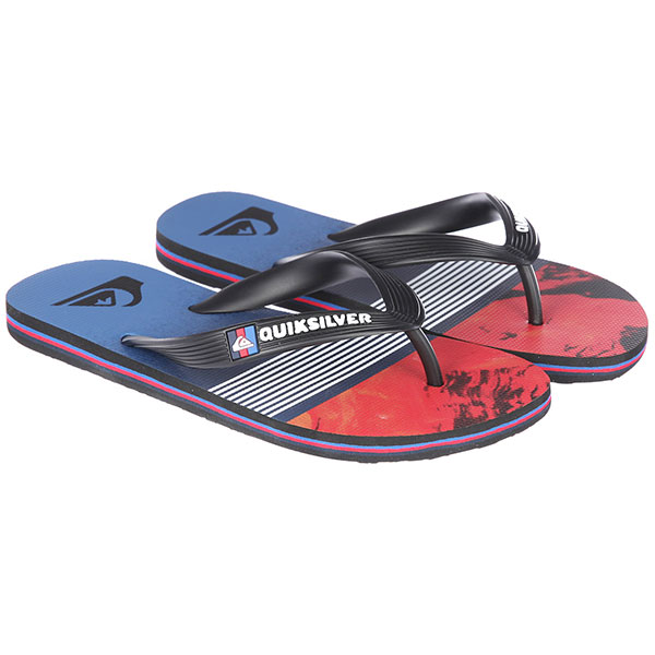 

Вьетнамки детские Quiksilver Mololavadivisyt Black/Red/Blue