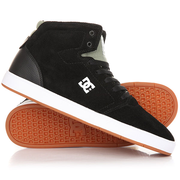 

Кеды кроссовки высокие DC Crisis High M Shoe Black/Olive