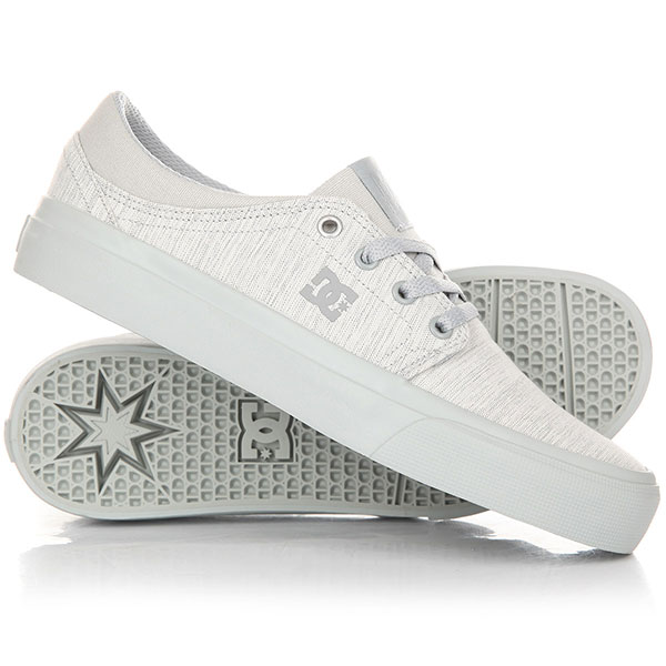 

Кеды кроссовки низкие женские DC Trase Tx Se Light Grey