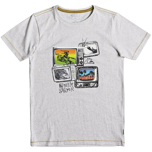

Футболка детская Quiksilver Super Tv Youth Snow White Heather