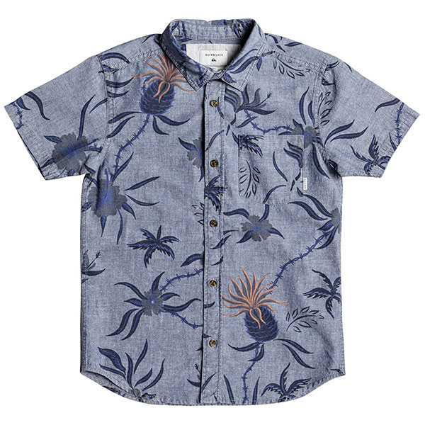 

Рубашка детская Quiksilver Shakkamateyth Blue Used Shakka Mat