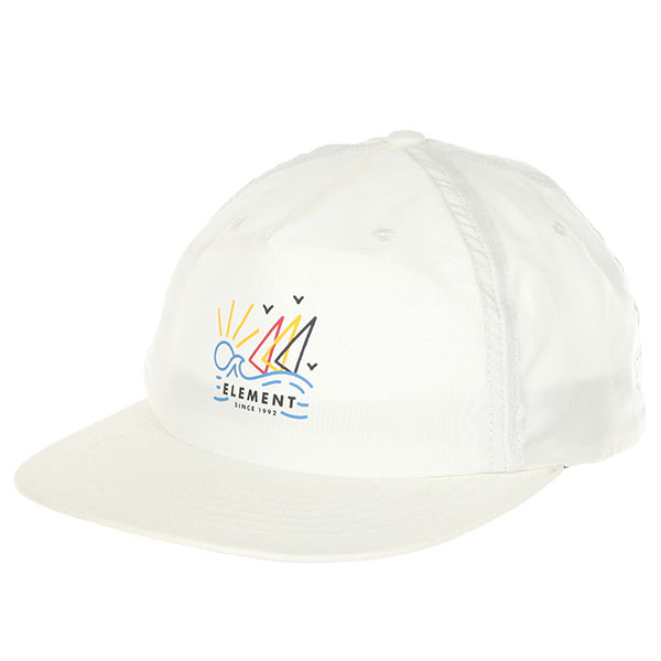 

Бейсболка с прямым козырьком Element Frame Cap Off White