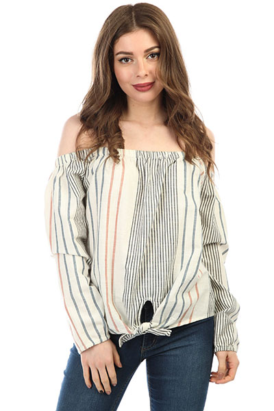 

Блузка женская Roxy Crossingstripes Marshmallow Trio Str