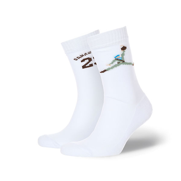 

Носки средние 1/6 23 Февраля Джордан-биг Белый