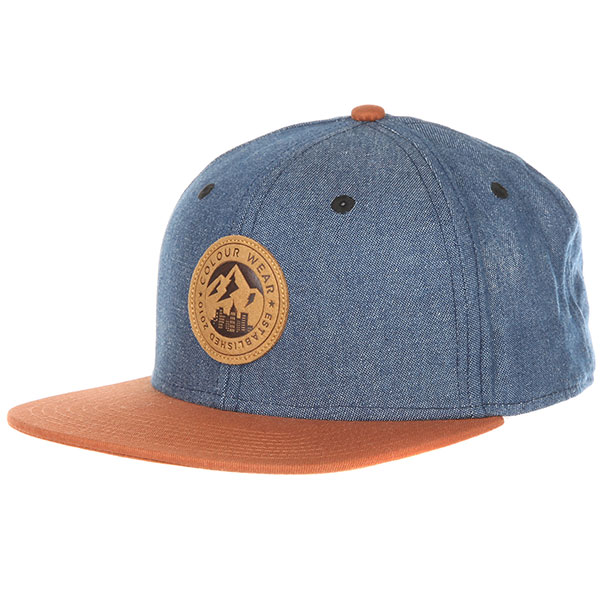 

Бейсболка с прямым козырьком CLWR Badge Cap Denim Blue