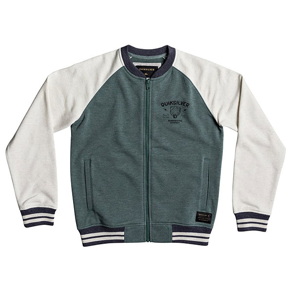 

Толстовка классическая детская Quiksilver Janapazzipyouth Mallard Green Heathe