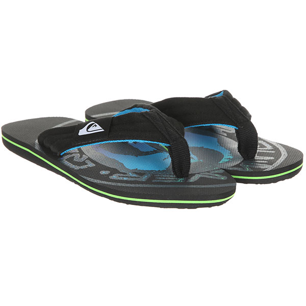 

Вьетнамки детские Quiksilver Molokailaybakyt Black/Grey/Black