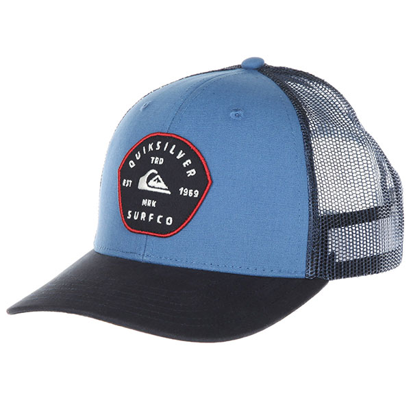 

Бейсболка с сеткой Quiksilver Blocked Out Bright Cobalt