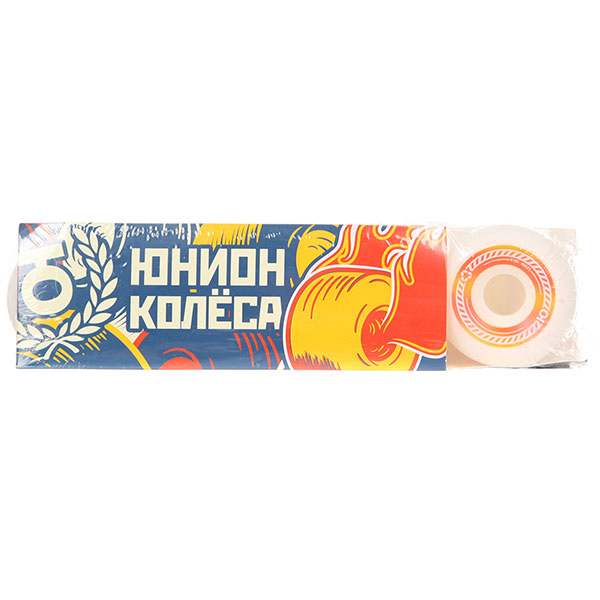 

Колеса для скейтборда для скейтборда Юнион Recycle White/Orange 101A 52 mm