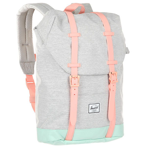 

Рюкзак детский Herschel Retreat Youth Light Grey Crosshatch/Yucca/Peach Rubber