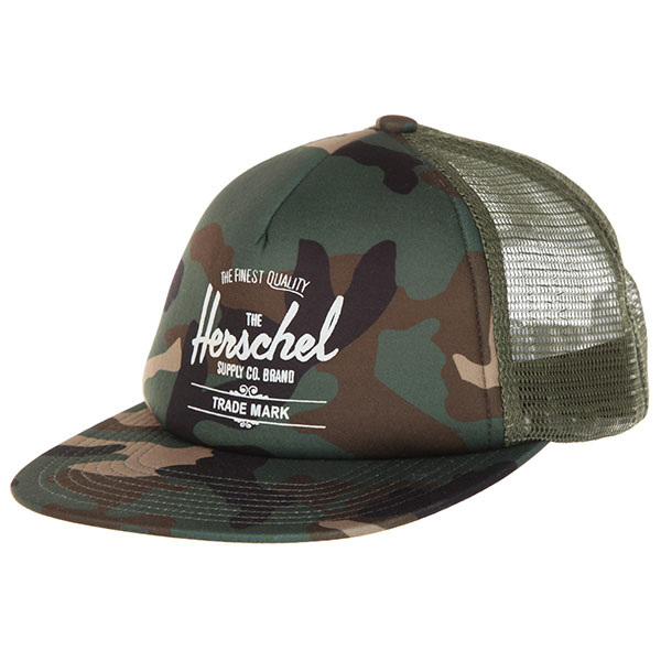 

Бейсболка с сеткой Herschel Whaler Mesh Woodland Camo