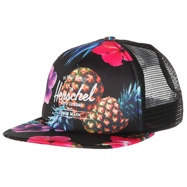 

Бейсболка с сеткой Herschel Whaler Mesh Black Pineapple