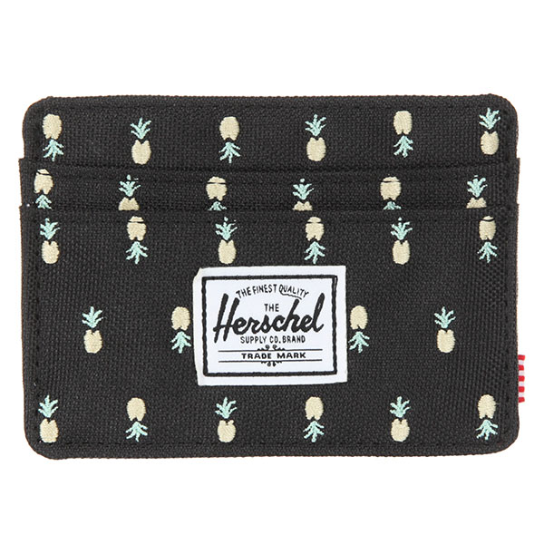 

Визитница Herschel Charlie Rfid Black Pineapple Embroidery