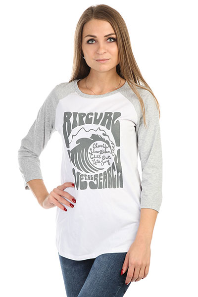 

Лонгслив женский Rip Curl Chillin 3/4 Raglan Tee Light Grey Heather