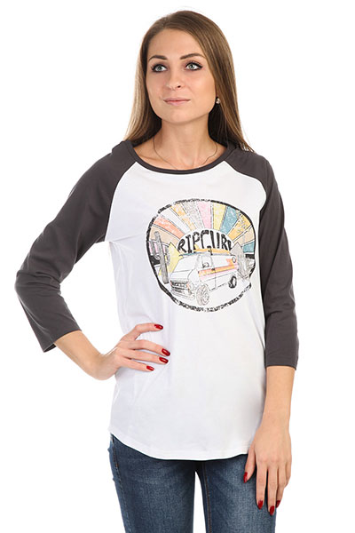 

Лонгслив женский Rip Curl Shag 3/4 Raglan Tee White