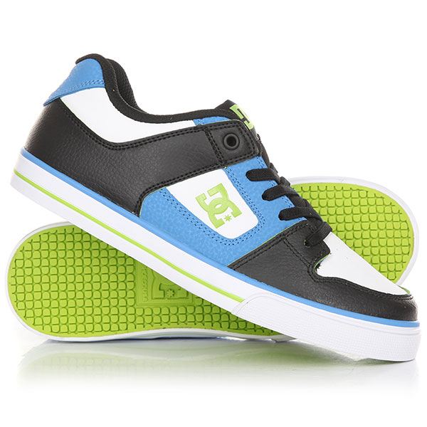 

Кеды кроссовки низкие детские DC Pure Elastic Se Blue/Black/White