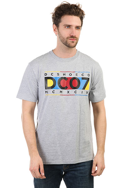 

Футболка DC Knuckle In A Ro Grey Heather