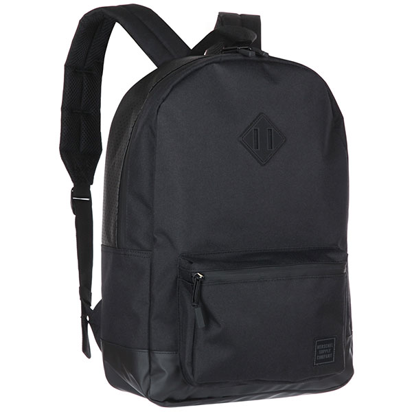 

Рюкзак городской Herschel Ruskin Black/Black Rubber