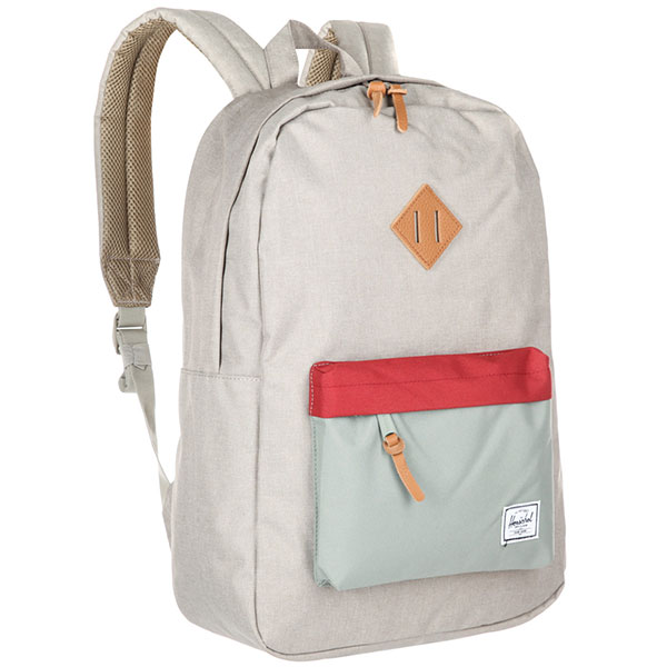 

Рюкзак городской Herschel Heritage Light Khaki Crosshatch/Shadow/Brick Red/Tan Synthe