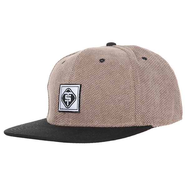 

Бейсболка с прямым козырьком TrueSpin Touchy Beige/Black