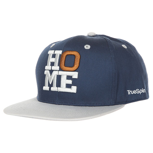 

Бейсболка с прямым козырьком TrueSpin 4 Letters Home Blue/Grey