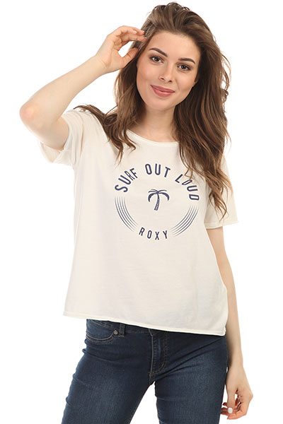 

Футболка женская Roxy Pop Surf Tee Marshmallow