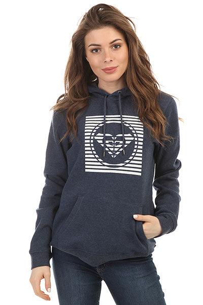 

Толстовка классическая женская Roxy Fullofhoodb Dress Blues