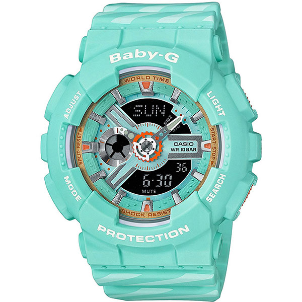 

Кварцевые часы женские Casio G-Shock Baby-g ba-110ch-3a Blue
