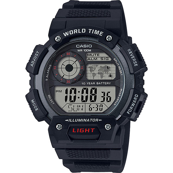 

Электронные часы Casio ae-1400wh-1a Black