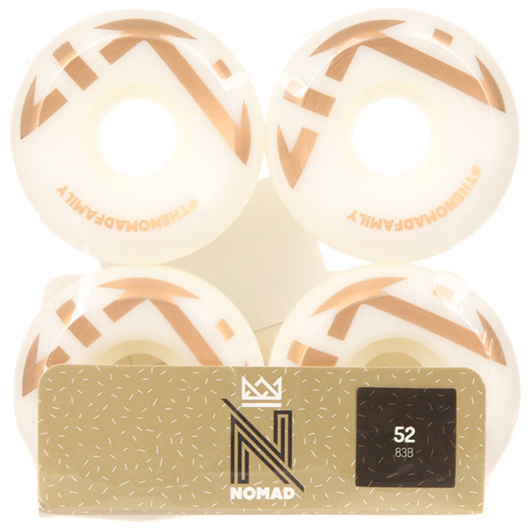 

Колеса для скейтборда для скейтборда Nomad Crown Logo Gold 83B 52 mm